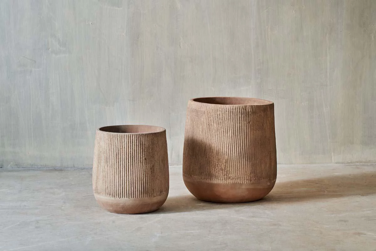 Nkuku Planters & Vases Wampu Tall Planter - Distressed Terracotta 4 Nkuku Planters & Vases Wampu Tall Planter - Distressed Terracotta