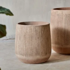 Nkuku Planters & Vases Wampu Tall Planter - Distressed Terracotta 12 Nkuku Planters & Vases Wampu Tall Planter - Distressed Terracotta
