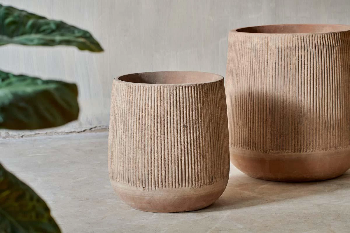 Nkuku Planters & Vases Wampu Tall Planter - Distressed Terracotta 5 Nkuku Planters & Vases Wampu Tall Planter - Distressed Terracotta