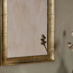 Nkuku Yadur Rectangular Mirror - Antique Brass - Small Home Accessories 9 Nkuku Yadur Rectangular Mirror - Antique Brass - Small Home Accessories