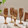 Nkuku Yala Champagne - Smoke Brown (Set Of 4)