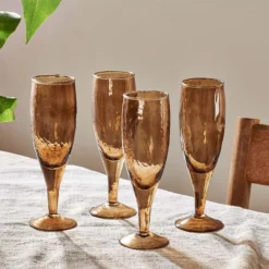 Nkuku Yala Champagne - Smoke Brown (Set Of 4)