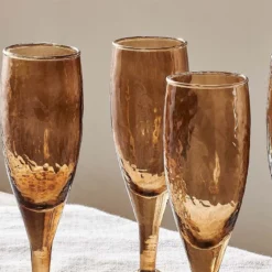 Nkuku Yala Champagne - Smoke Brown (Set Of 4)