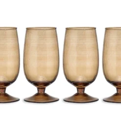 Nkuku Yala Glass - Smoke Brown (Set Of 4)
