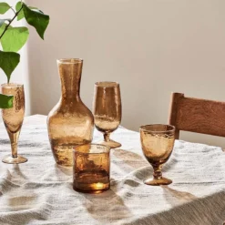 Nkuku Yala Glass - Smoke Brown (Set Of 4)