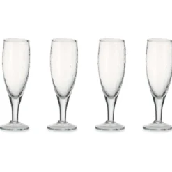 Nkuku Yala Hammered Champagne Glass (Set Of 4) Tableware
