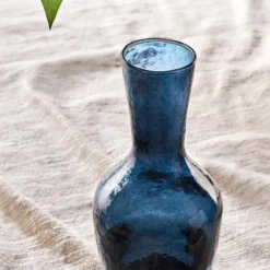Nkuku Yala Hammered Jug - Indigo
