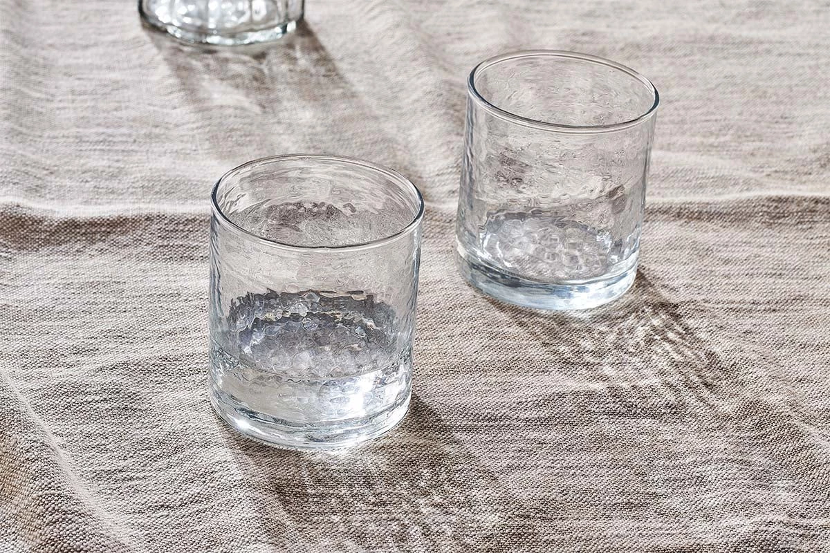 Nkuku Tableware Yala Hammered Tumbler (Set Of 4) 4 Nkuku Tableware Yala Hammered Tumbler (Set Of 4)