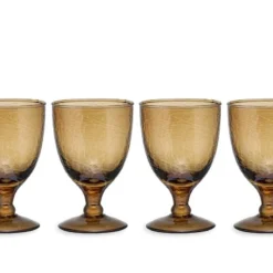 Nkuku Yala Wine Glass - Smoke Brown (Set Of 4)