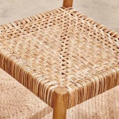 Nkuku New Arrivals Yana Mango Wood & Wicker Woven Chair 12 Nkuku New Arrivals Yana Mango Wood & Wicker Woven Chair