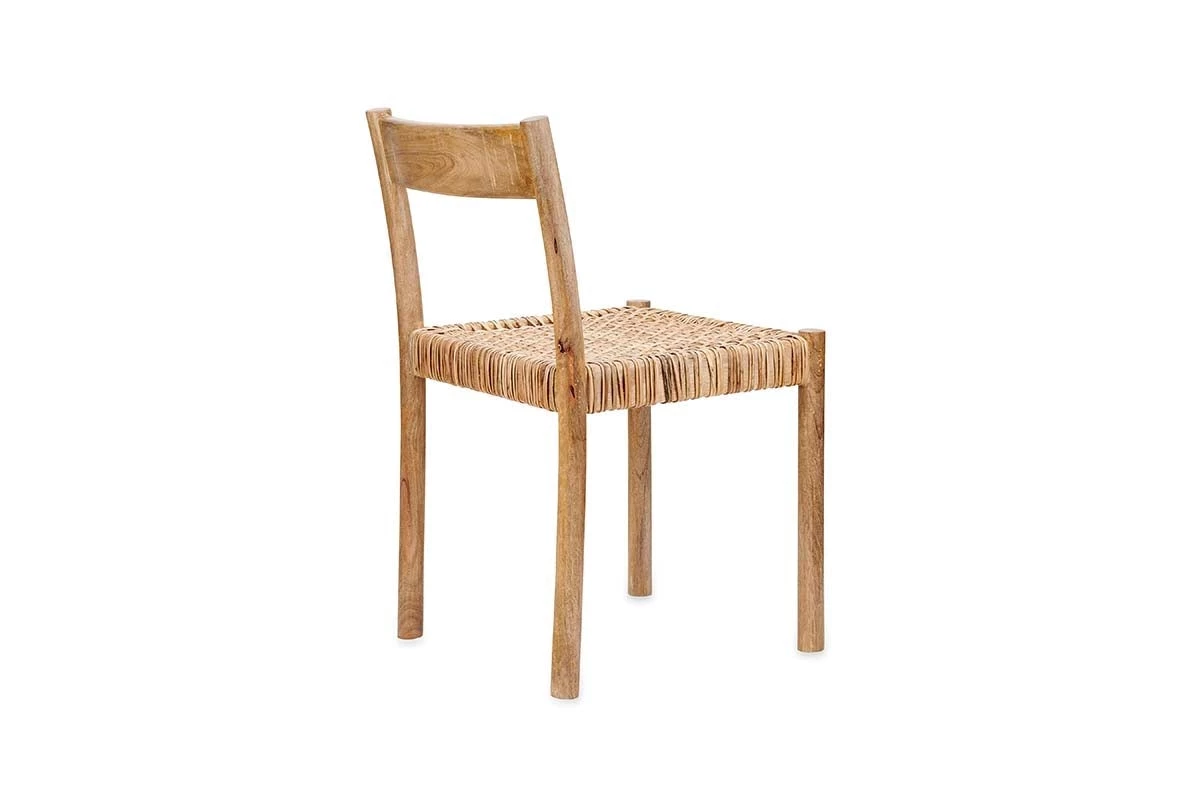 Nkuku New Arrivals Yana Mango Wood & Wicker Woven Chair 7 Nkuku New Arrivals Yana Mango Wood & Wicker Woven Chair