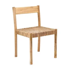Nkuku New Arrivals Yana Mango Wood & Wicker Woven Chair 15 Nkuku New Arrivals Yana Mango Wood & Wicker Woven Chair