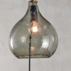 Nkuku Ziva Glass Cluster Pendant - Green Smoke Hallway & Bootroom